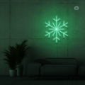 Sinal de néon Flocos de neve
