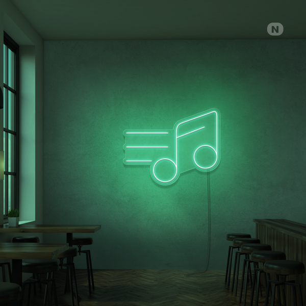 Sinal de néon Nota musical