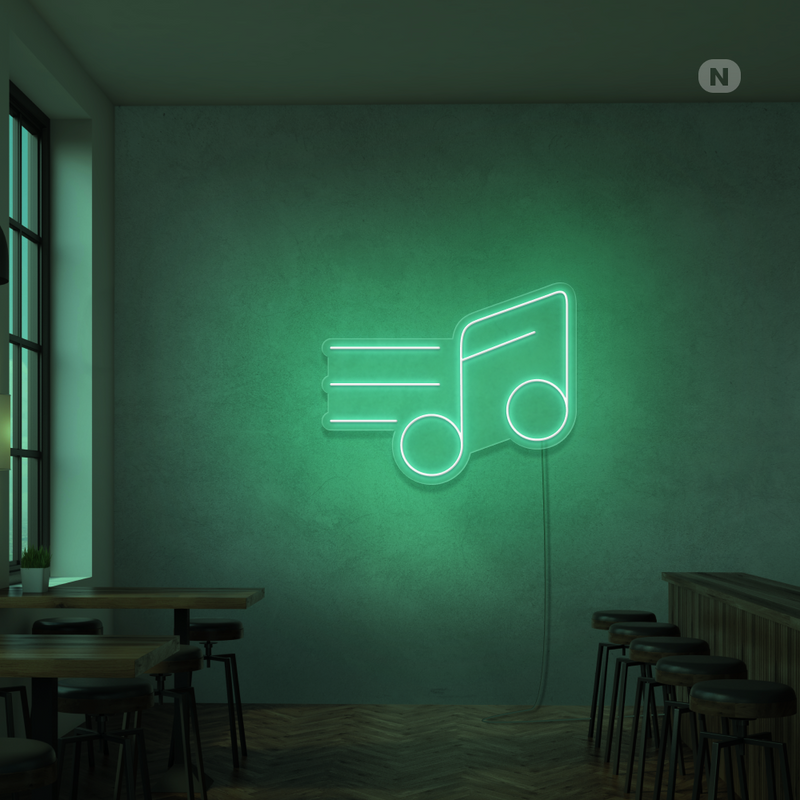Sinal de néon Nota musical