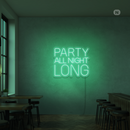 Sinal de néon Party All Night Long