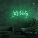 Sinal de néon Lets Party