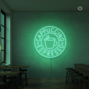 Sinal de néon Cappucino Espresso