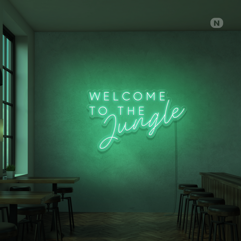 Sinal de néon We're All Mad Here