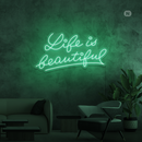 Sinal de néon Life Quote 2