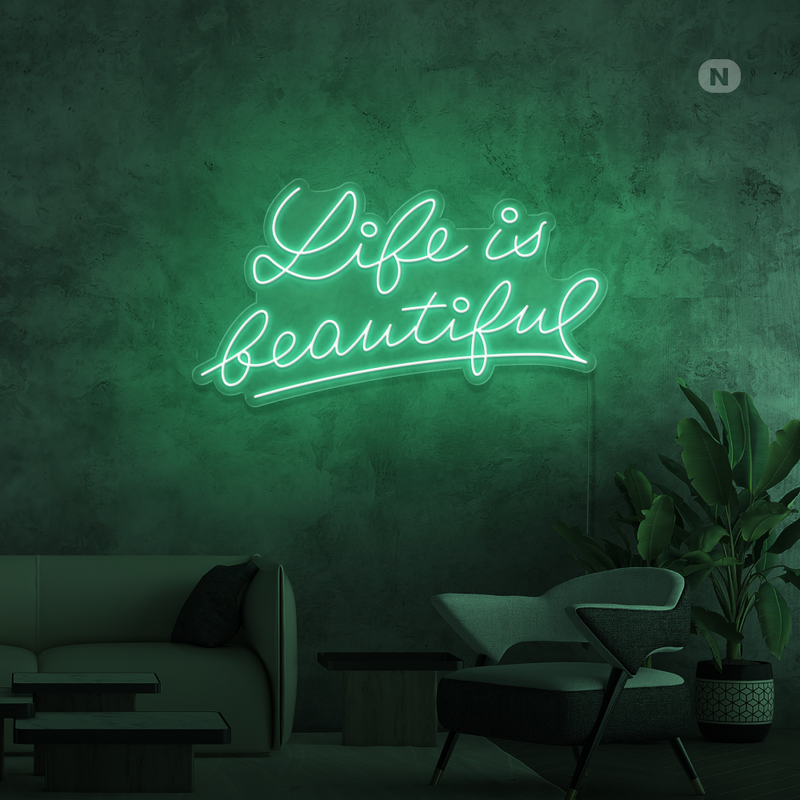 Sinal de néon Life Quote 2