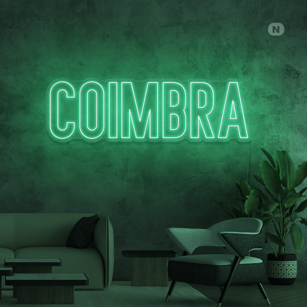 Sinal de néon Coimbra