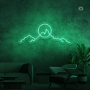 Sinal de néon Montanha