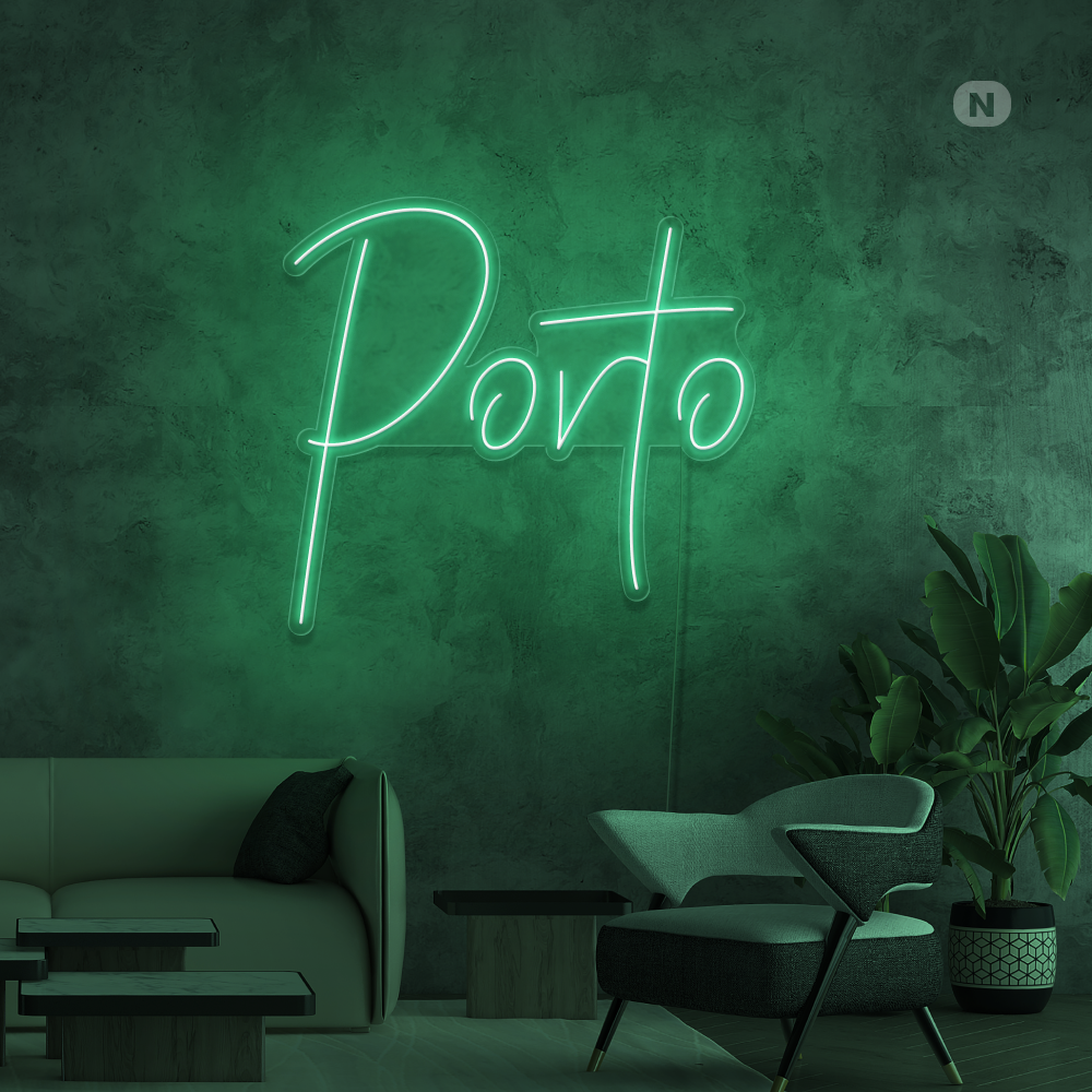 Sinal de néon Porto
