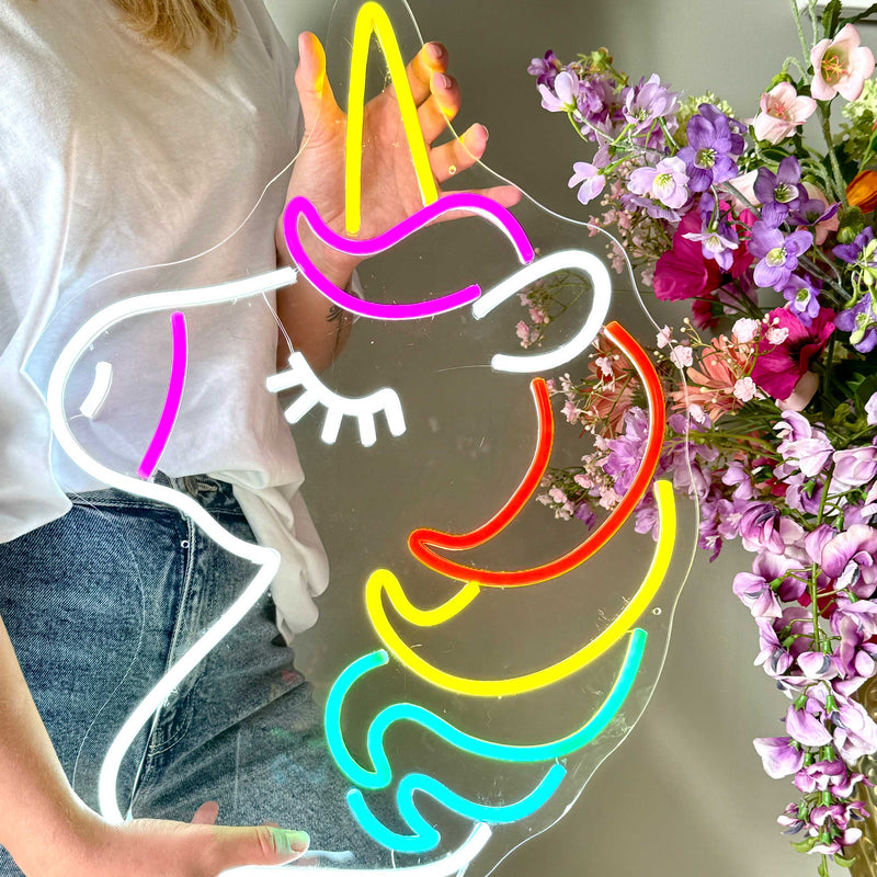 Sinal de néon Unicórnio