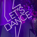 Sinal de néon Let's Dance