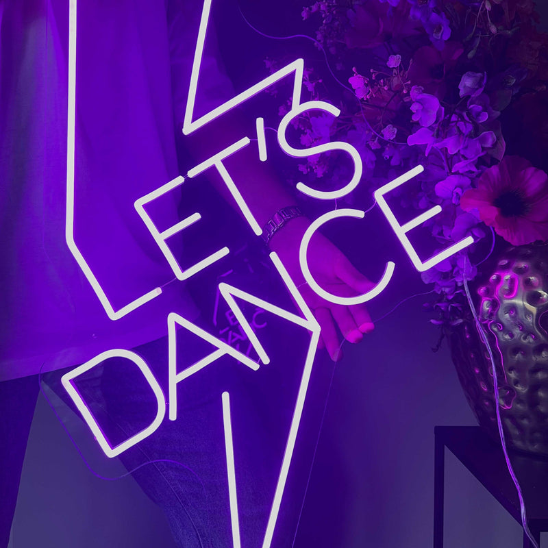 Sinal de néon Let's Dance
