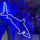 Sinal de néon Tubarão