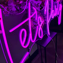 Sinal de néon Lets Party