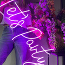 Sinal de néon Lets Party