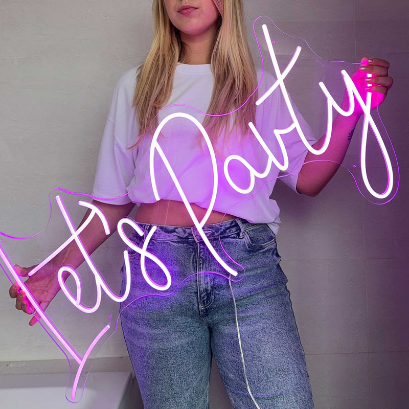 Sinal de néon Lets Party