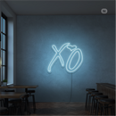 Sinal de néon XO