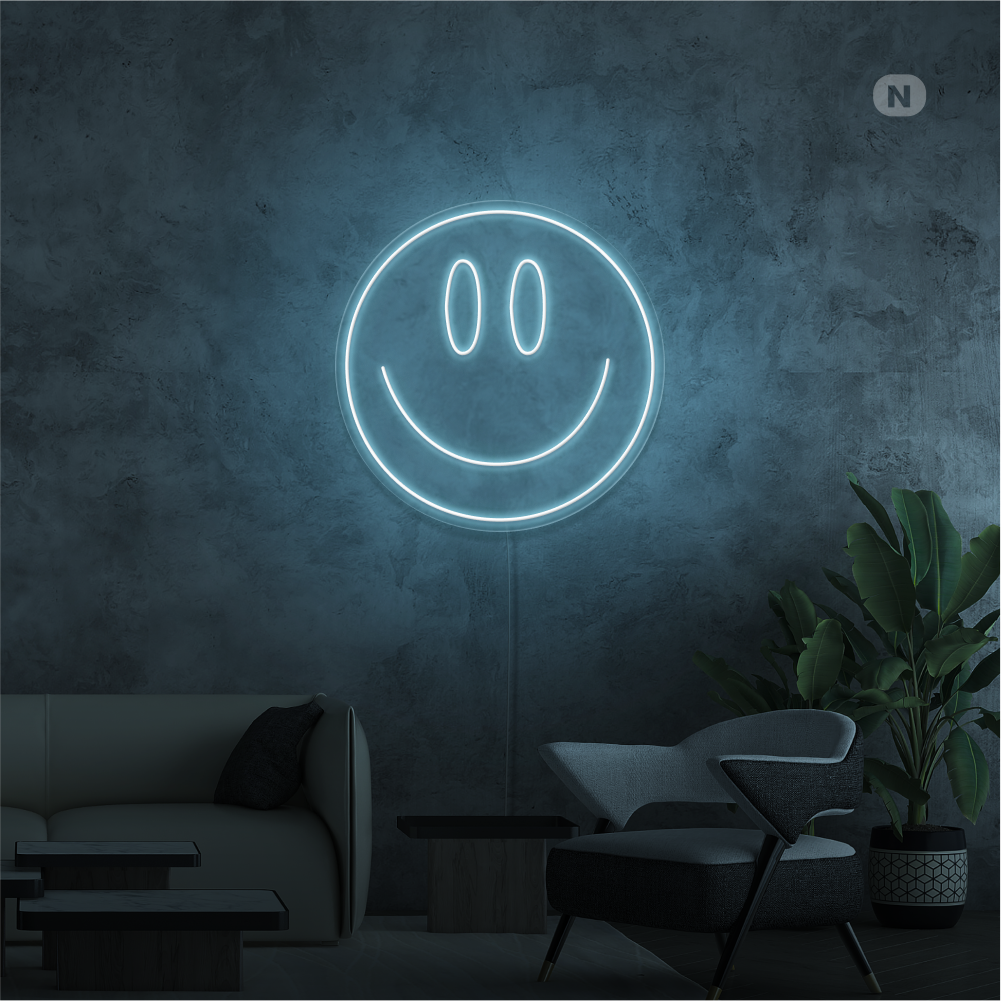 Neon Verlichting Lachend gezicht