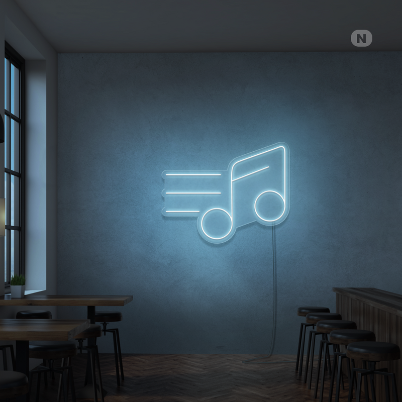 Sinal de néon Nota musical