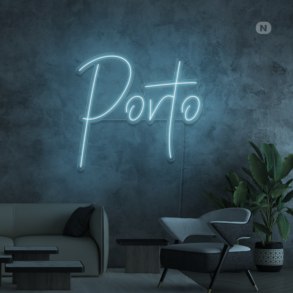 Sinal de néon Porto