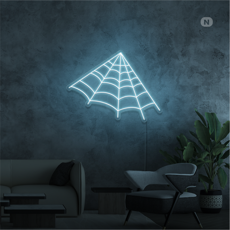 Sinal de néon Teia de aranha