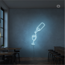 Sinal de néon Amante do vinho