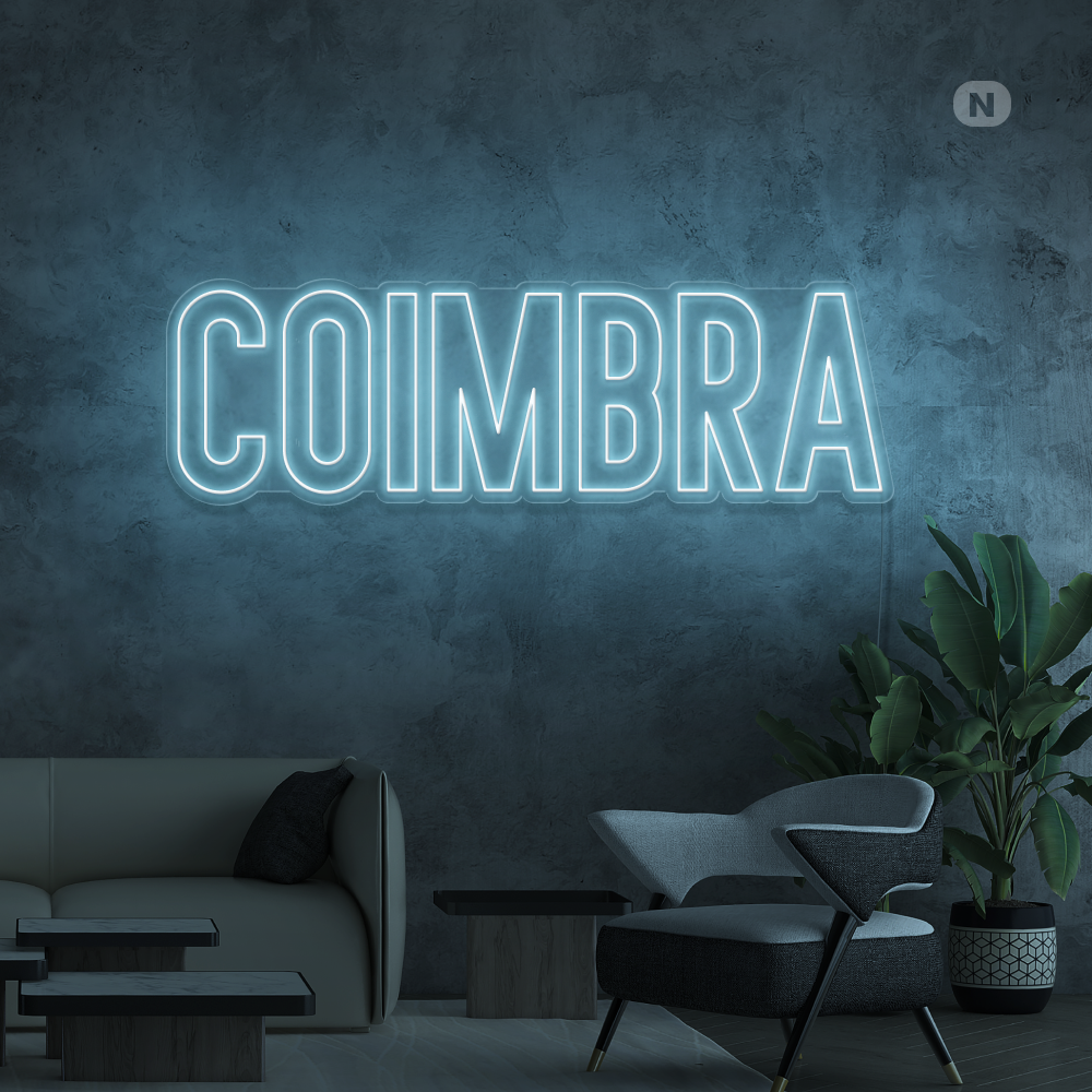 Sinal de néon Coimbra