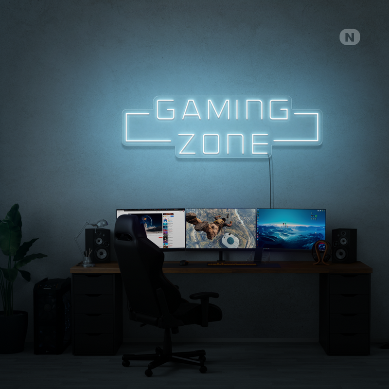 Sinal de néon Gaming Zone