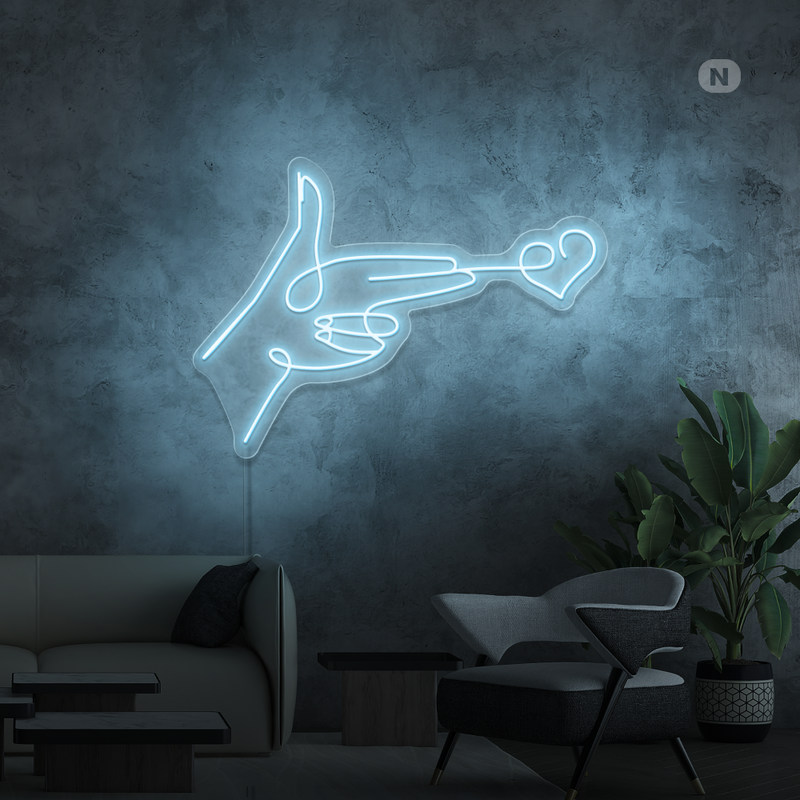 Sinal de néon Lovestarget