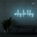 Sinal de néon Wifey for lifey