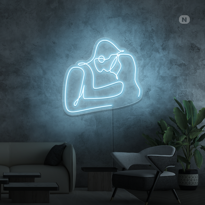 Sinal de néon Casal de namorados