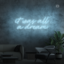 Sinal de néon It was all a dream