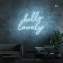 Sinal de néon Hello Lovely