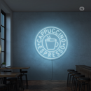 Sinal de néon Cappucino Espresso