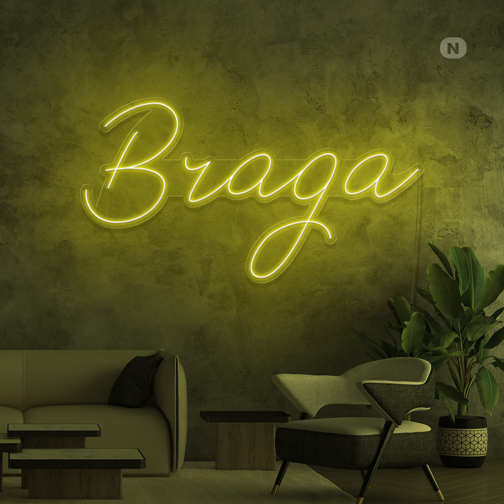 Sinal de néon Braga