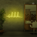 Sinal de néon Shhh
