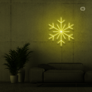 Sinal de néon Flocos de neve