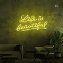 Sinal de néon Life Quote 2