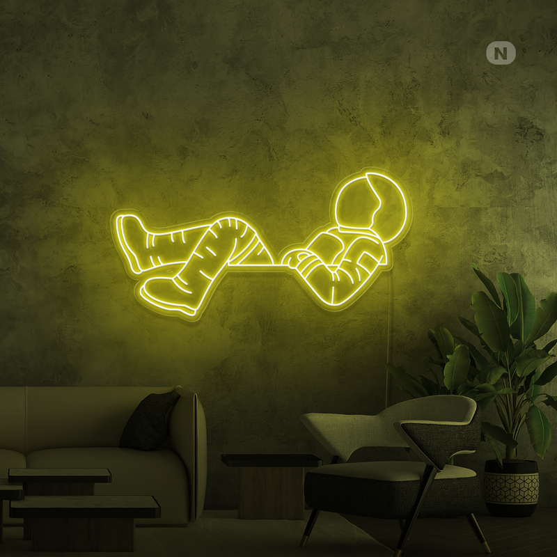 Sinal de néon Astronauta