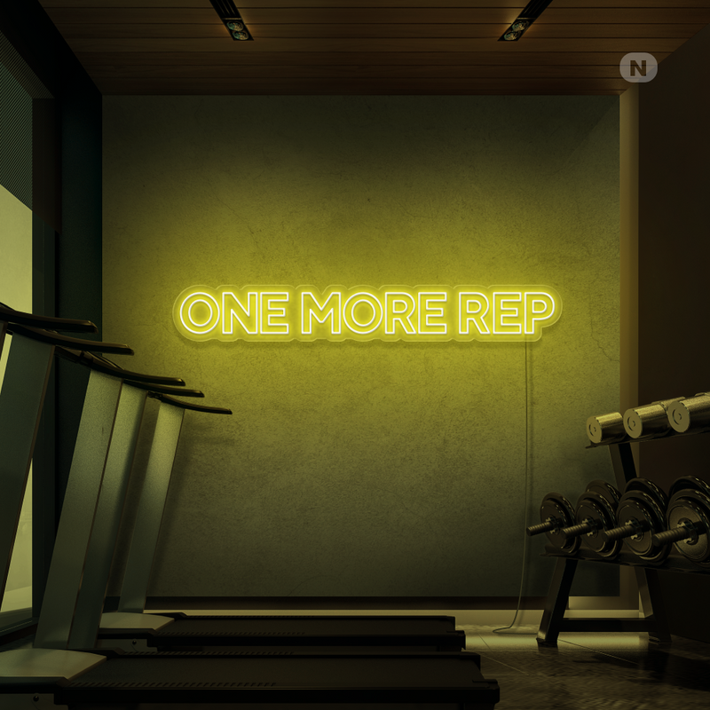 Sinal de néon One More Rep