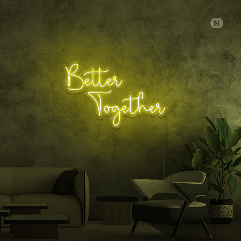Sinal de néon Better Together