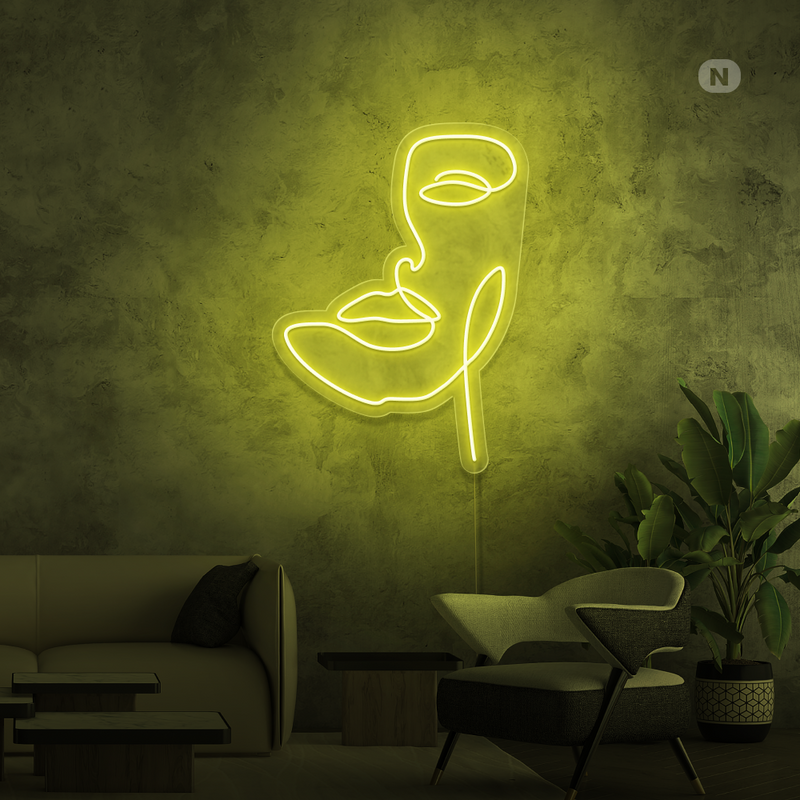 Sinal de néon Máscara