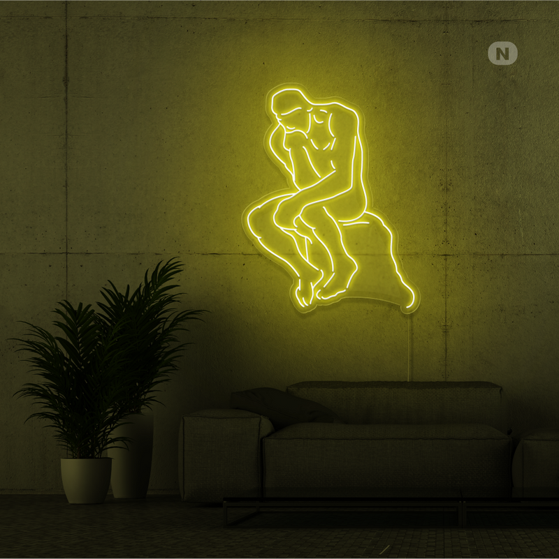 Sinal de néon O Pensador