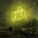 Sinal de néon Casal de namorados