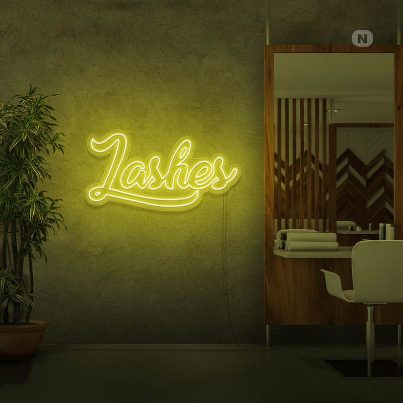 Sinal de néon Lashes