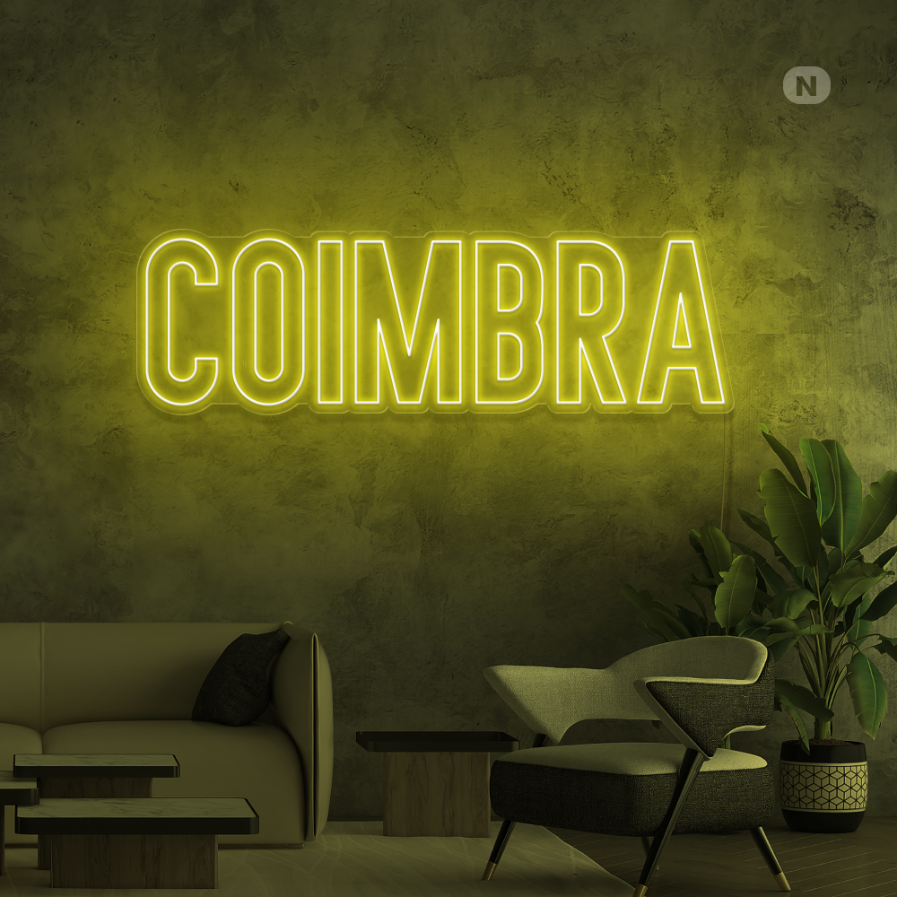 Sinal de néon Coimbra