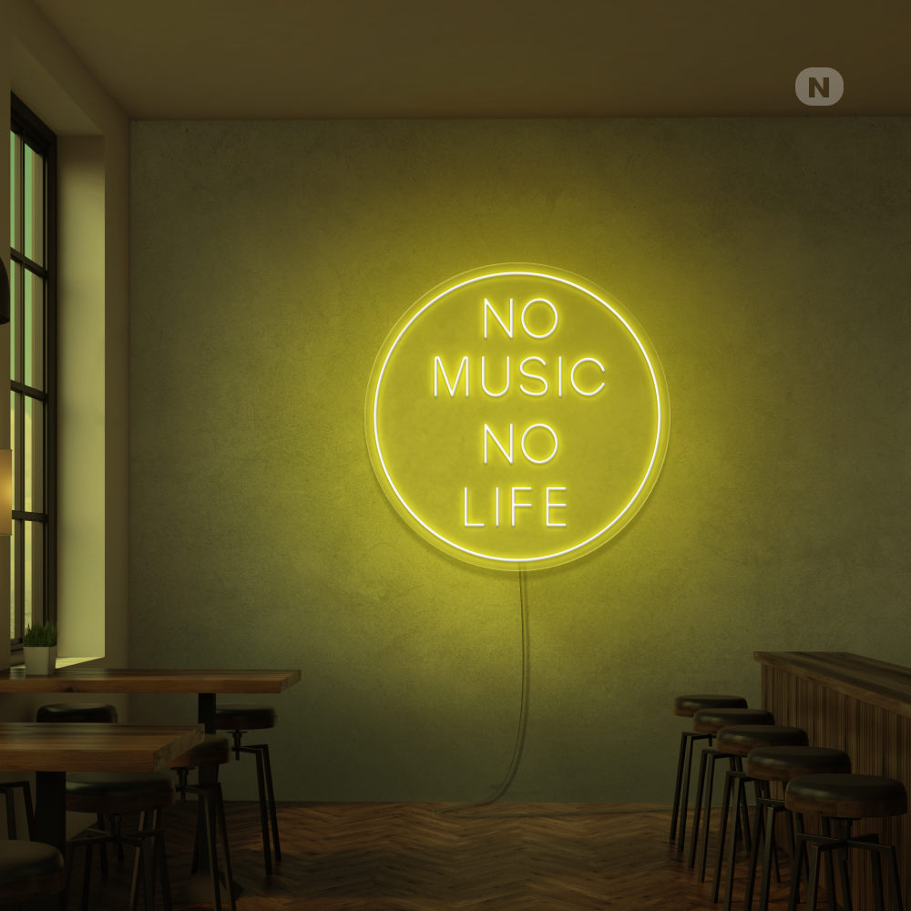 Sinal de néon Music