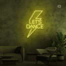 Sinal de néon Let's Dance