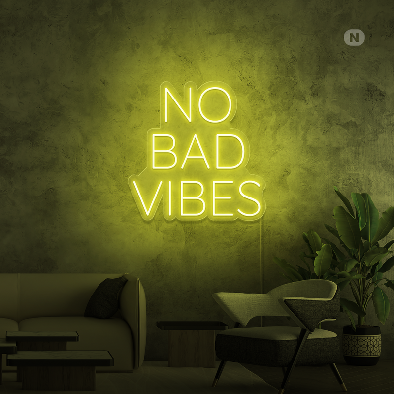 Sinal de néon No Bad Vibes
