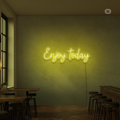 Sinal de néon Enjoy today