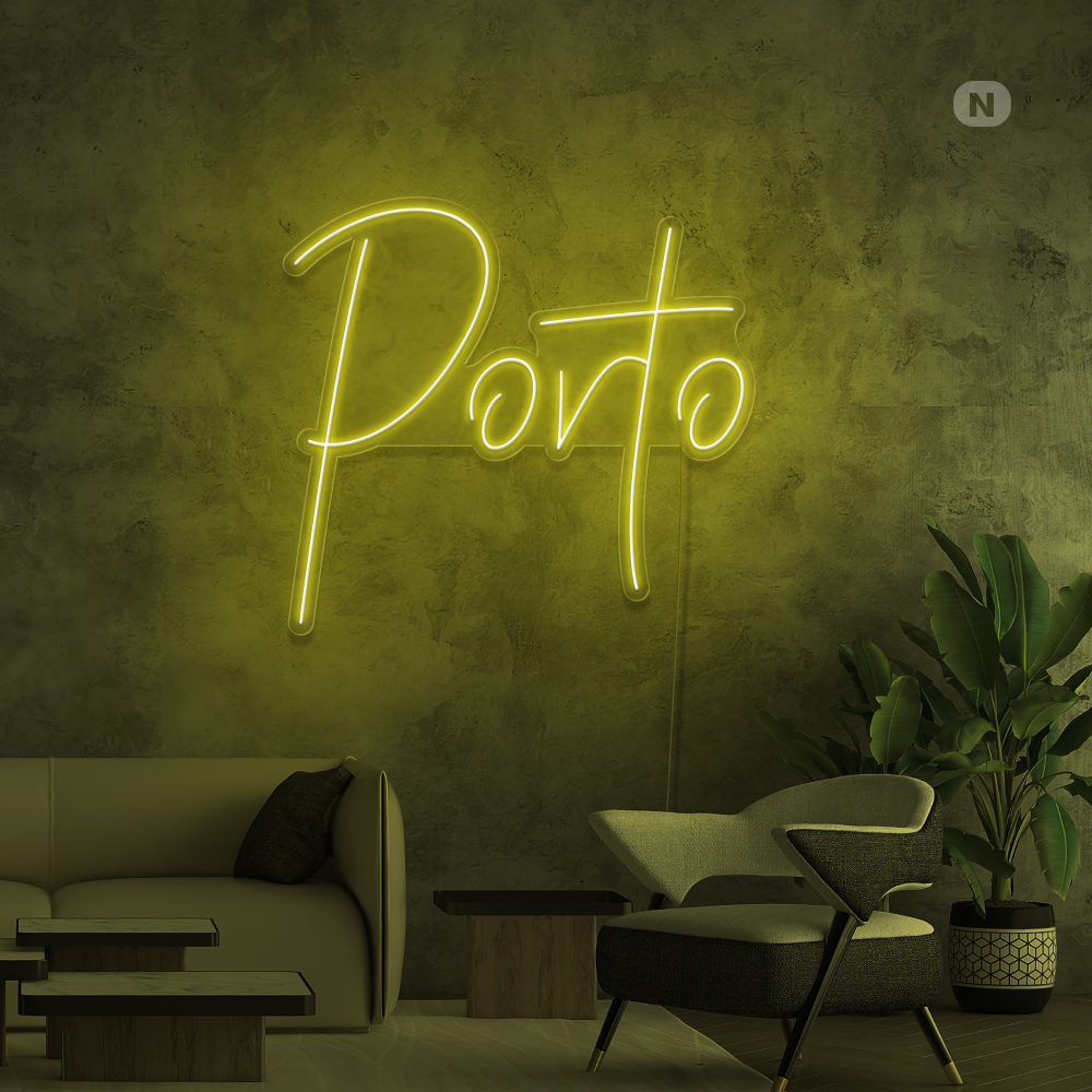 Sinal de néon Porto